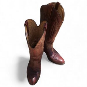 Men’s Mason Western Roper Cowboy Boots Size 8 1/2 EEE Includes Boot Inserts